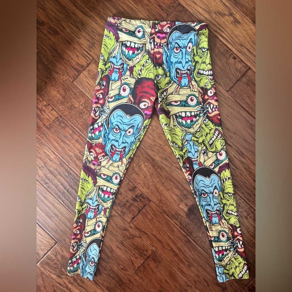 Colorful Monster Print women’s leggings